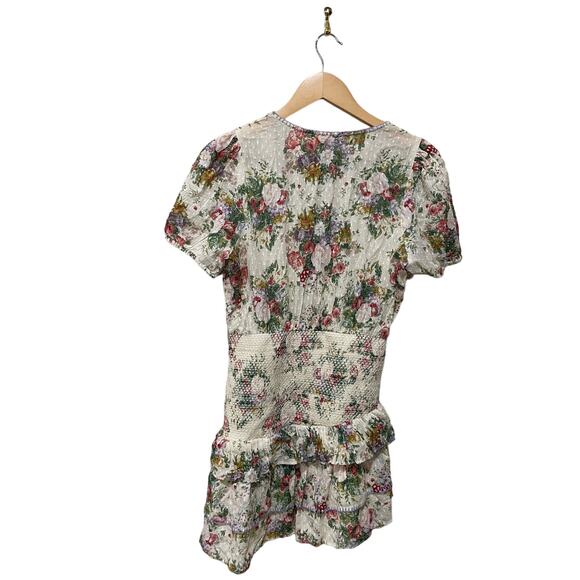 LoveShackFancy Keelin Mini Dress Size Medium - Picture 8 of 8